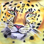 "The Leopard" Pastel on paper, 30 x 40
